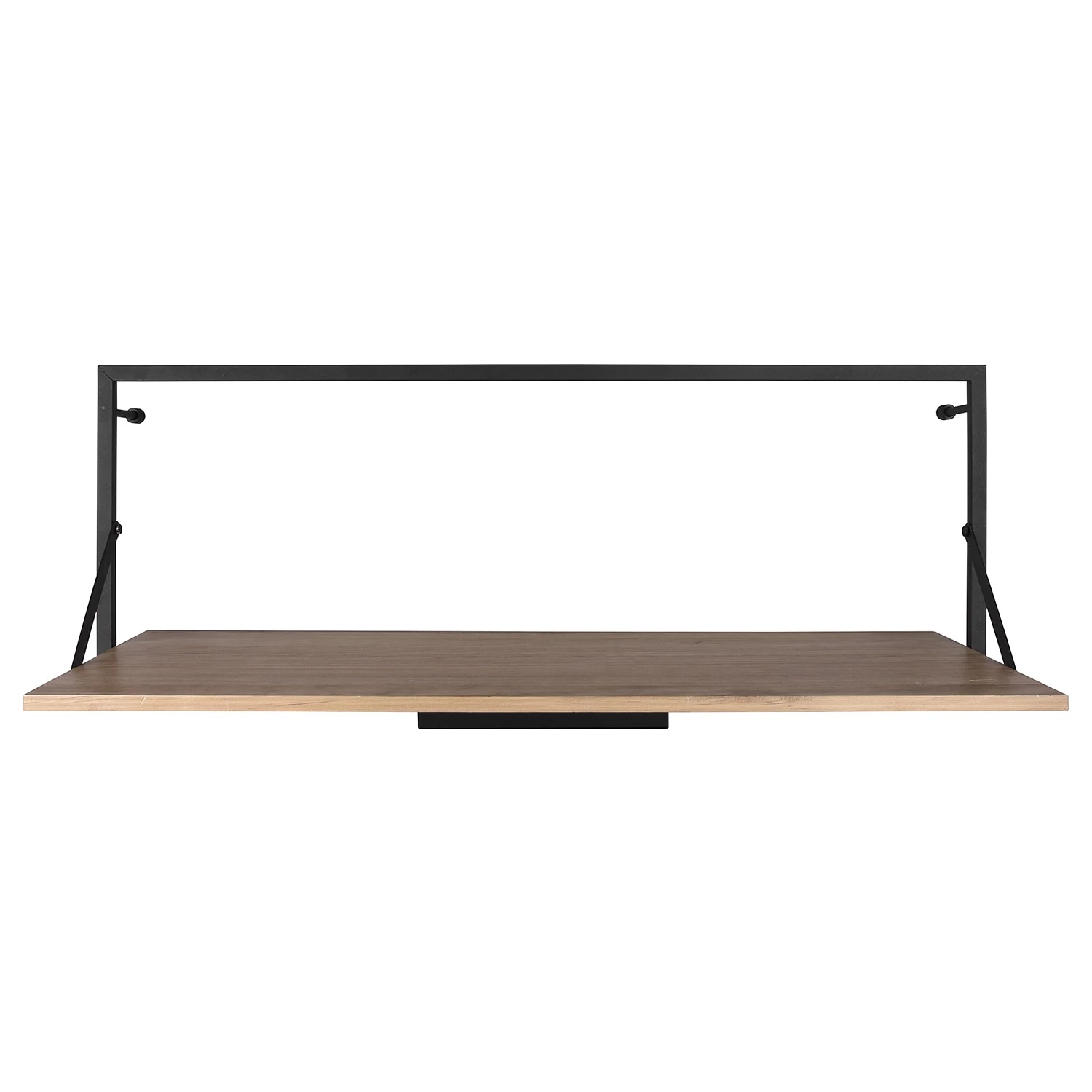 Red Living Étagère murale Legno I - Eucalyptus massif / Métal - Eucalyptus / Noir - Largeur : 90 cm – Image 6
