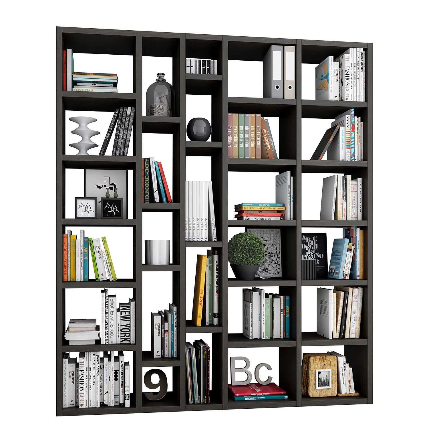 Loftscape Étagères Emporior XVIII - Imitation chêne marron-noir