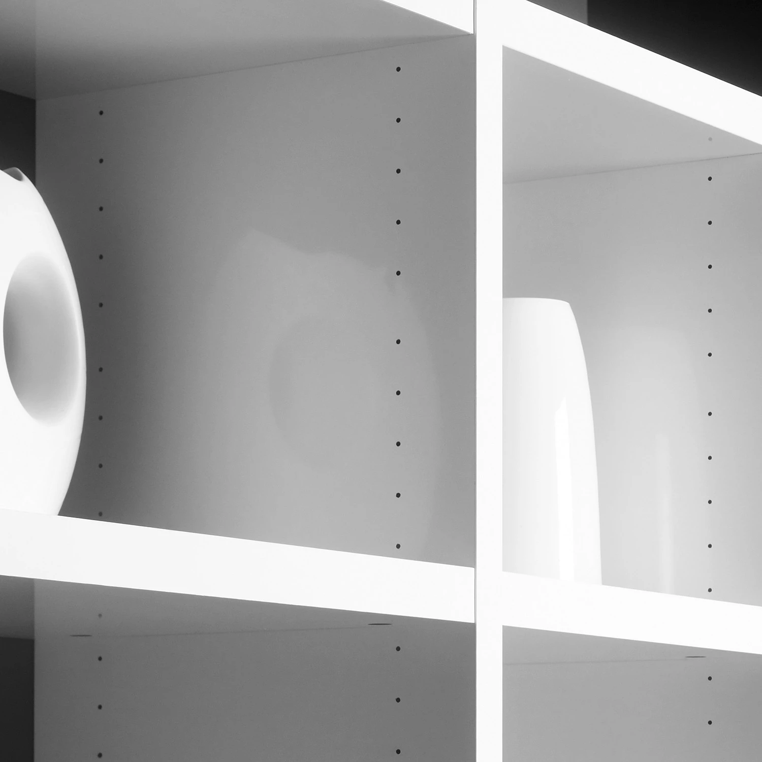 Loftscape Étagères Emporior XIX - Imitation chêne marron-noir / Blanc brillant – Image 3