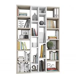 Loftscape Étagères Emporior XXI - Mat beige clair / Blanc brillant