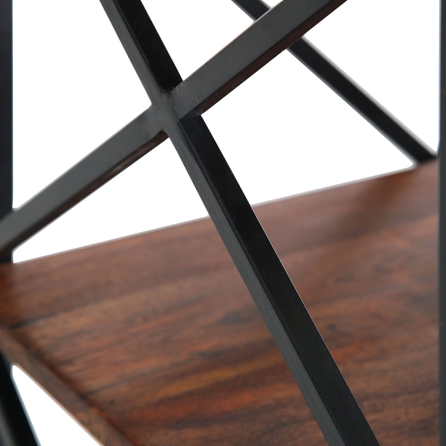 Red Living Étagère Ugo II - Manguier massif / Métal - Manguier / Noir – Image 5