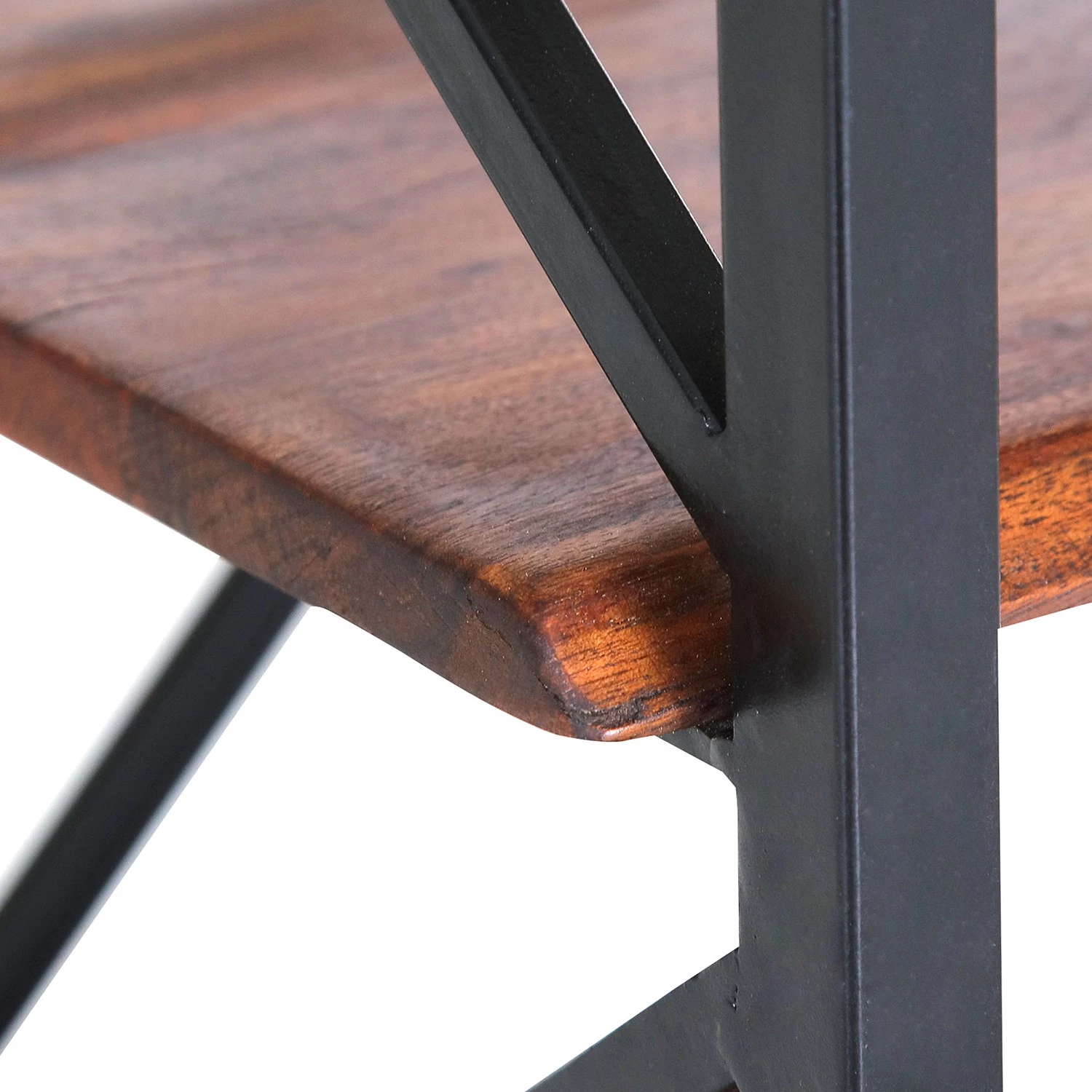 Red Living Étagère Ugo II - Manguier massif / Métal - Manguier / Noir – Image 6