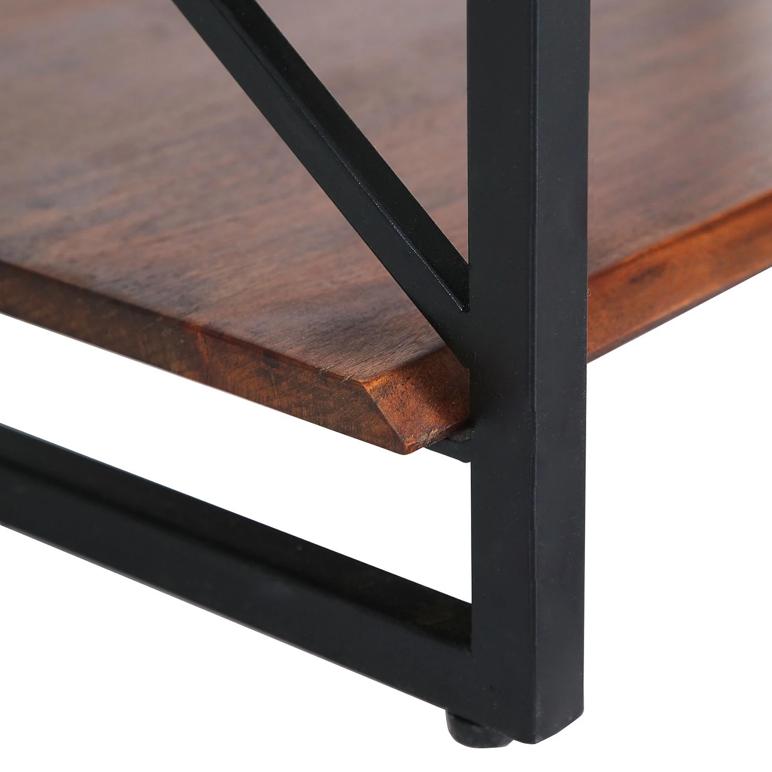 Red Living Étagère Ugo II - Manguier massif / Métal - Manguier / Noir – Image 8