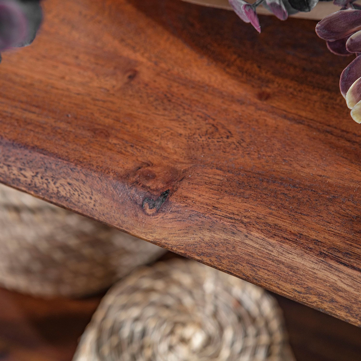 Red Living Étagère Ugo II - Manguier massif / Métal - Manguier / Noir – Image 12