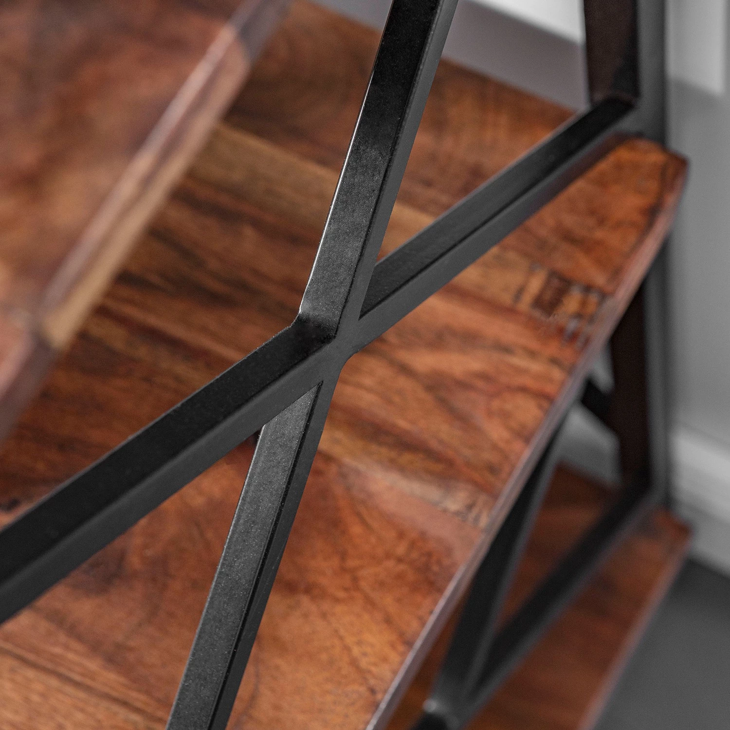 Red Living Étagère Ugo II - Manguier massif / Métal - Manguier / Noir – Image 13