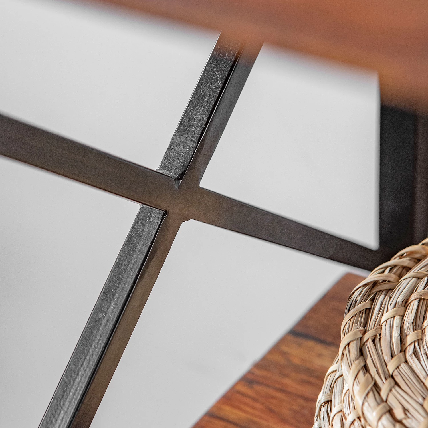 Red Living Étagère Ugo II - Manguier massif / Métal - Manguier / Noir – Image 14