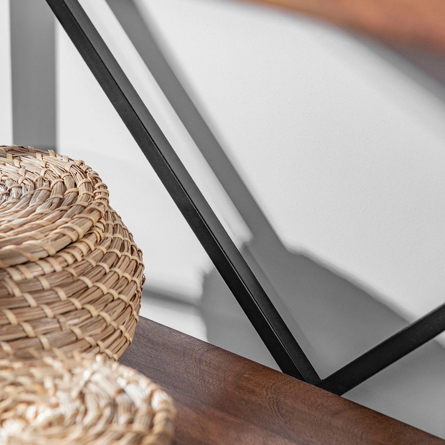 Red Living Étagère Ugo II - Manguier massif / Métal - Manguier / Noir – Image 16