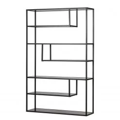 Red Living Étagère Vallvik II - Métal - Noir