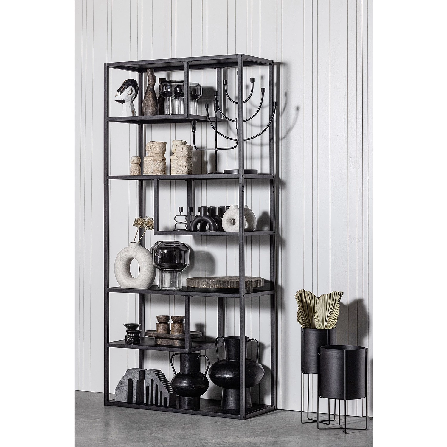 Red Living Étagère Vallvik I - Métal - Noir – Image 2