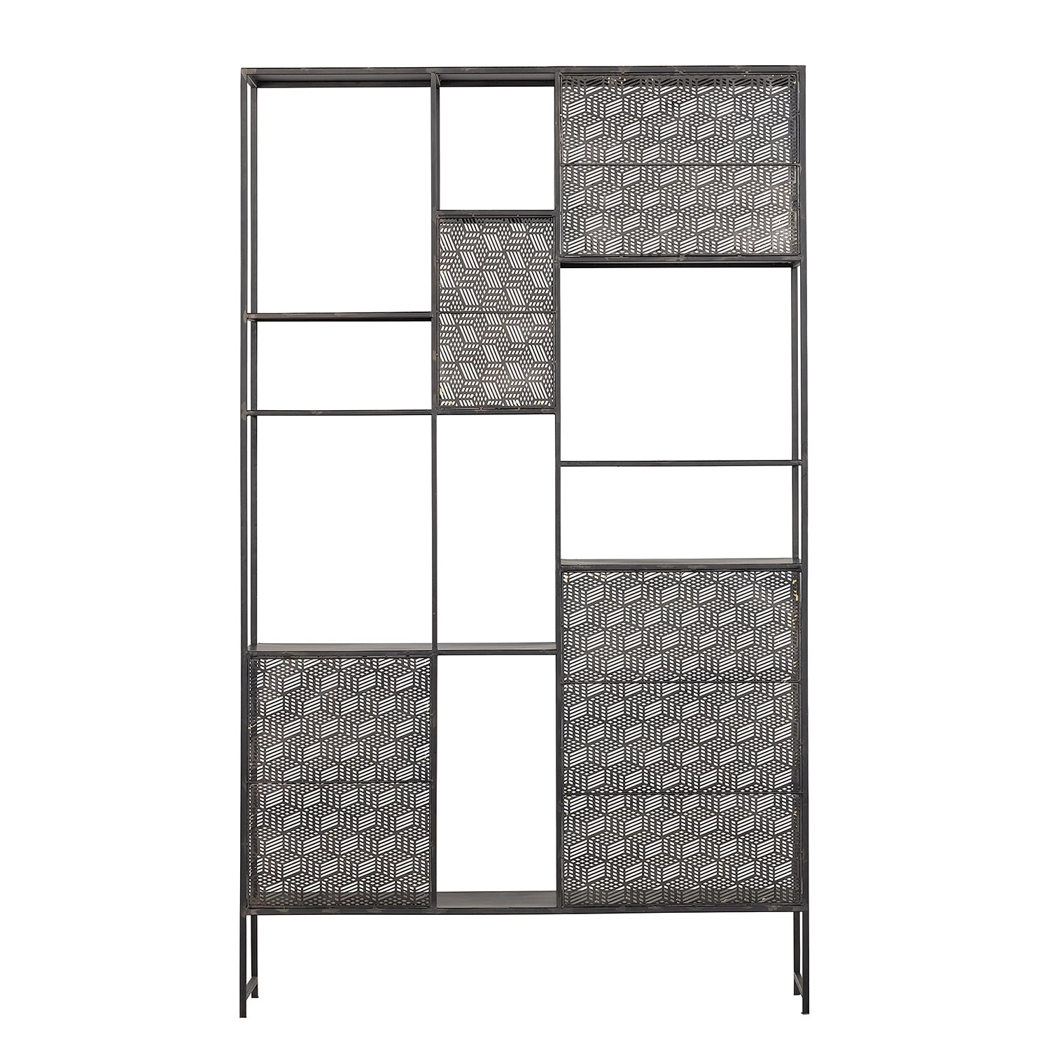 Red Living Étagère Quito - Métal - Laiton vieilli / Noir – Image 4