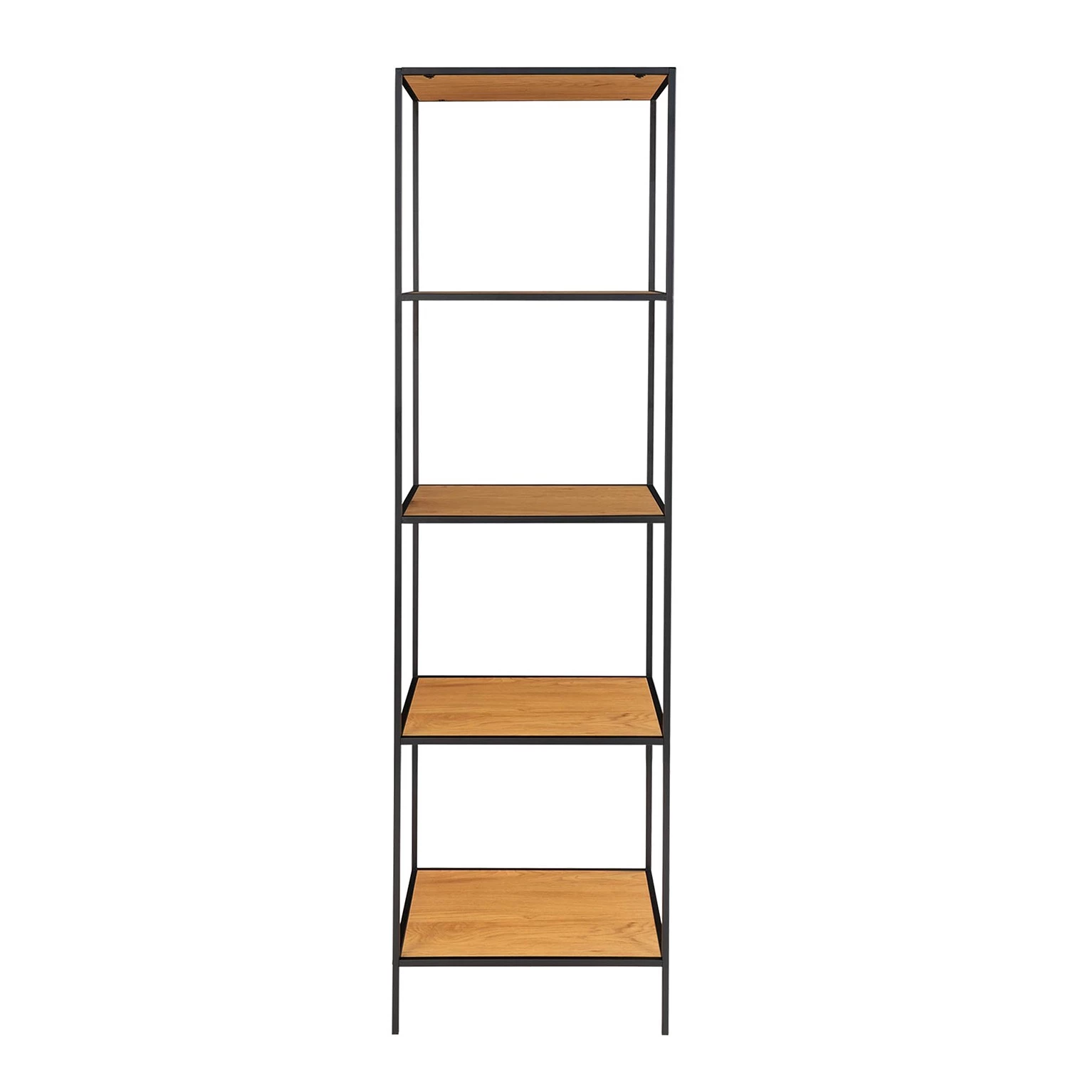 Red Living Étagères Arette II - Métal - Noir - Imitation chêne - Largeur : 51 cm – Image 5