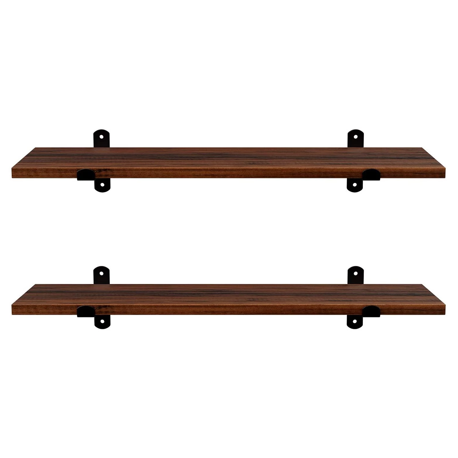 Red Living Tablettes murales Crossville II (lot 2) - Marron / Noir – Image 4