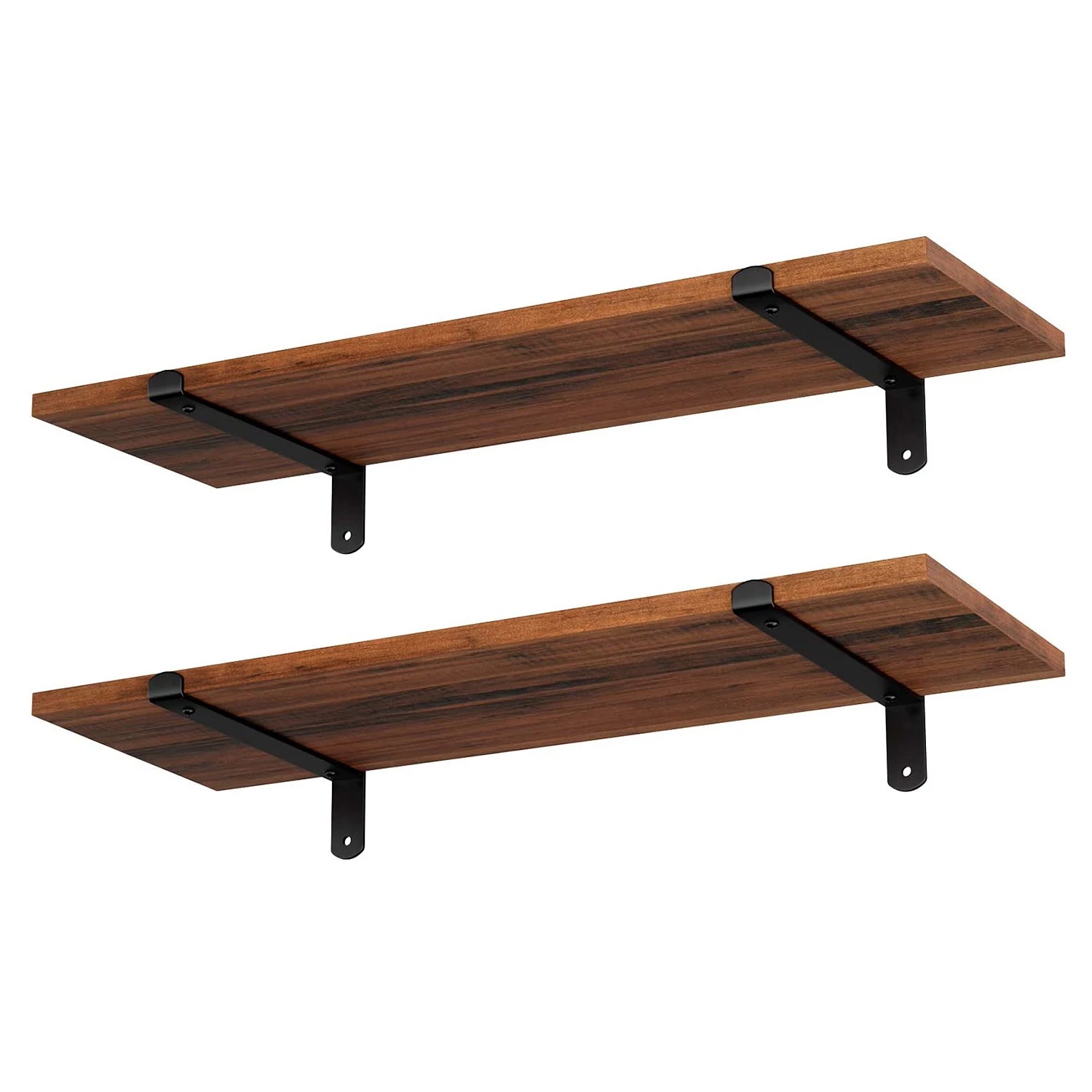 Red Living Tablettes murales Crossville II (lot 2) - Marron / Noir – Image 5