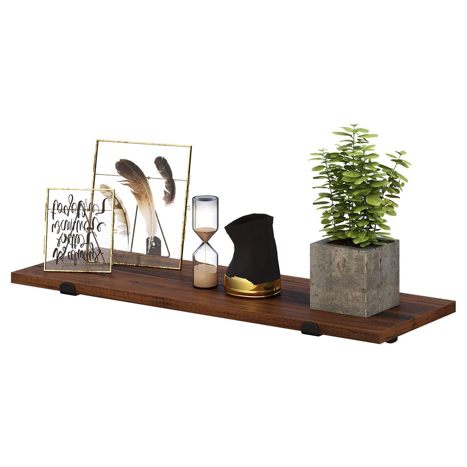 Red Living Tablettes murales Crossville II (lot 2) - Marron / Noir – Image 7