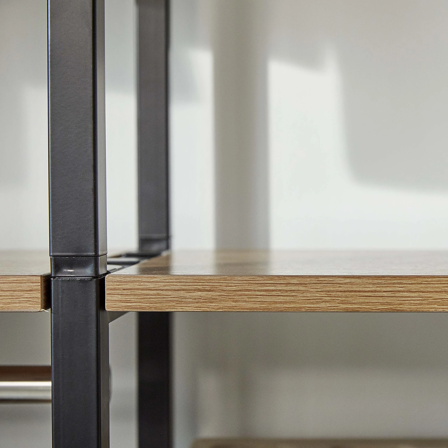 Red Living Étagère Ruoms IV - Imitation acacia / Noir – Image 3