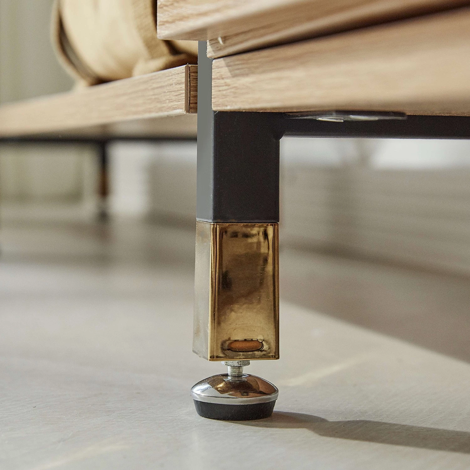 Red Living Étagère Ruoms IV - Imitation acacia / Noir – Image 7