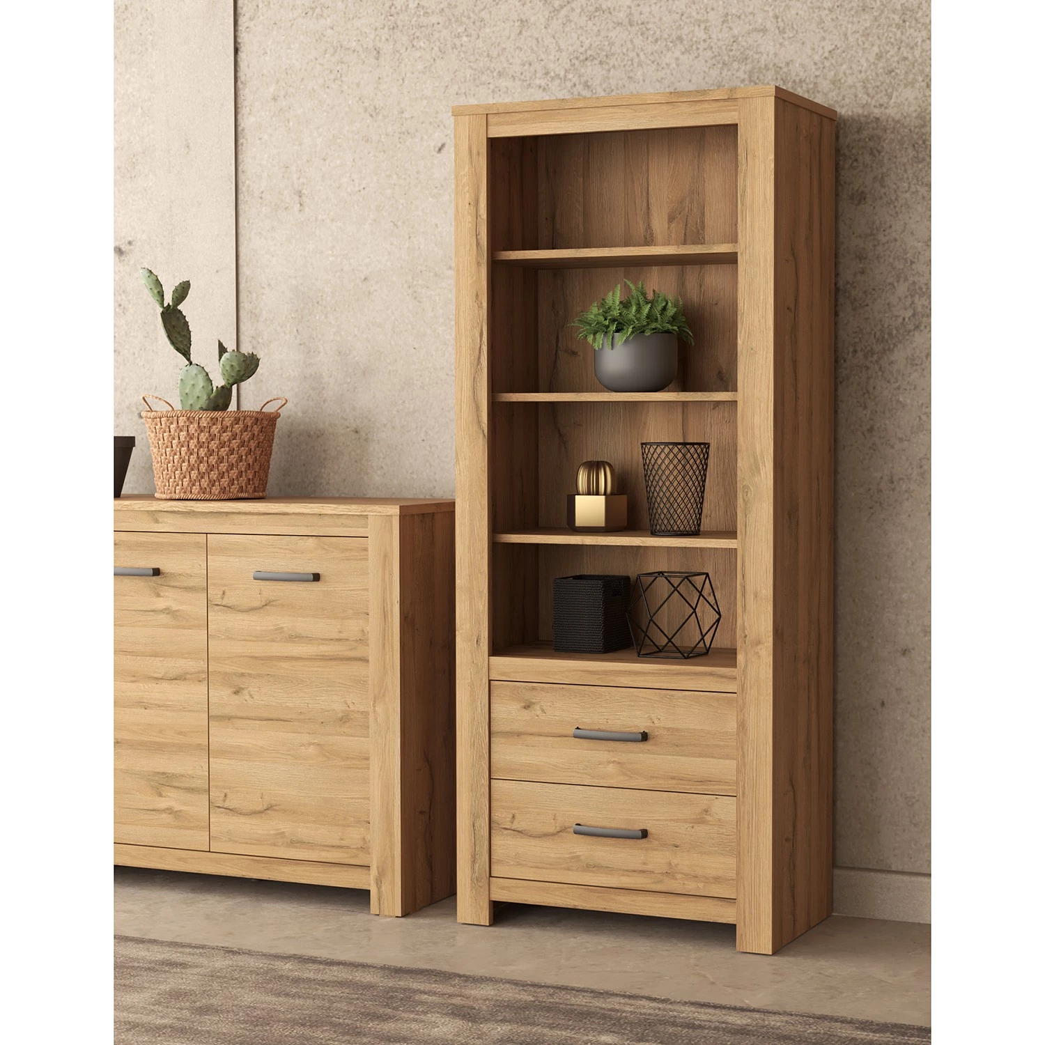 Loftscape Étagère Verolme - Imitation chêne – Image 2