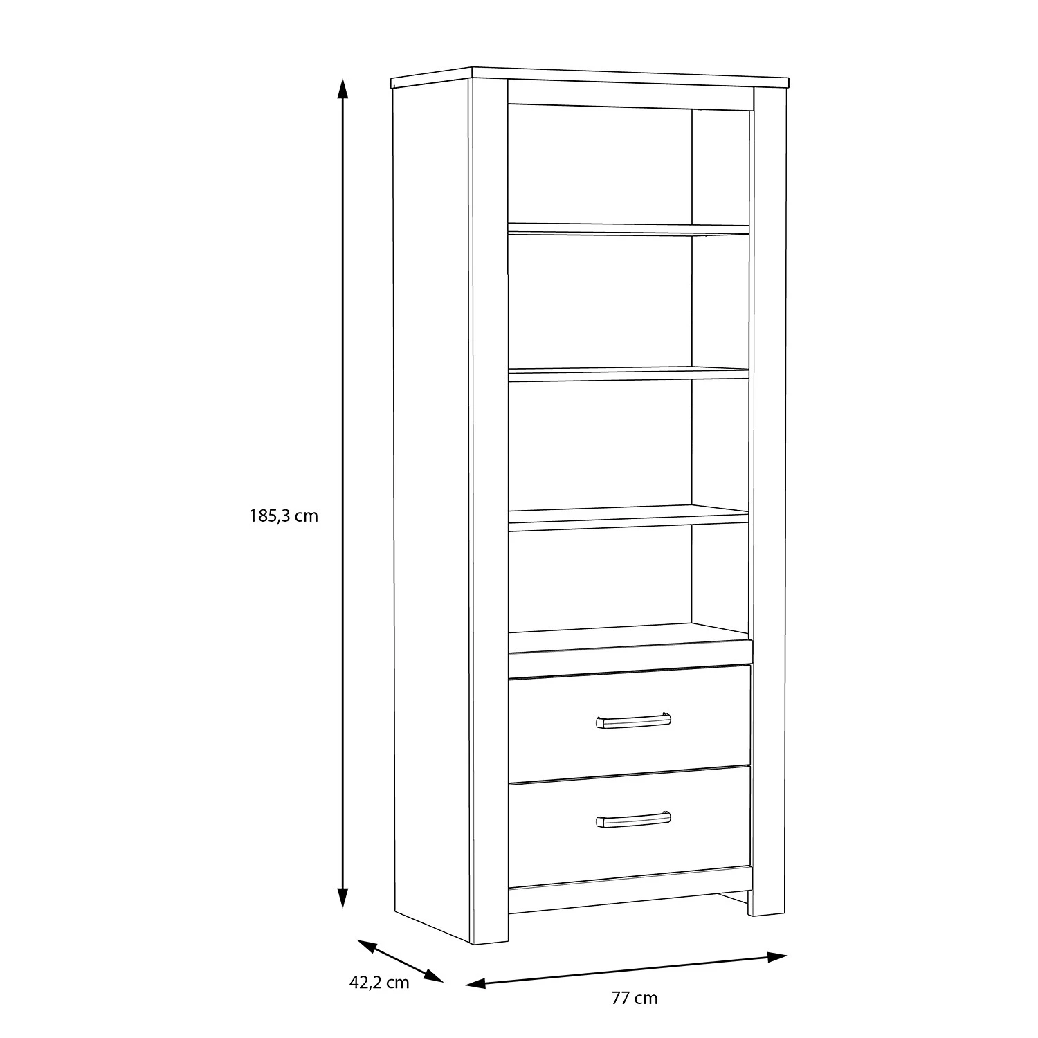 Loftscape Étagère Verolme - Imitation chêne – Image 4