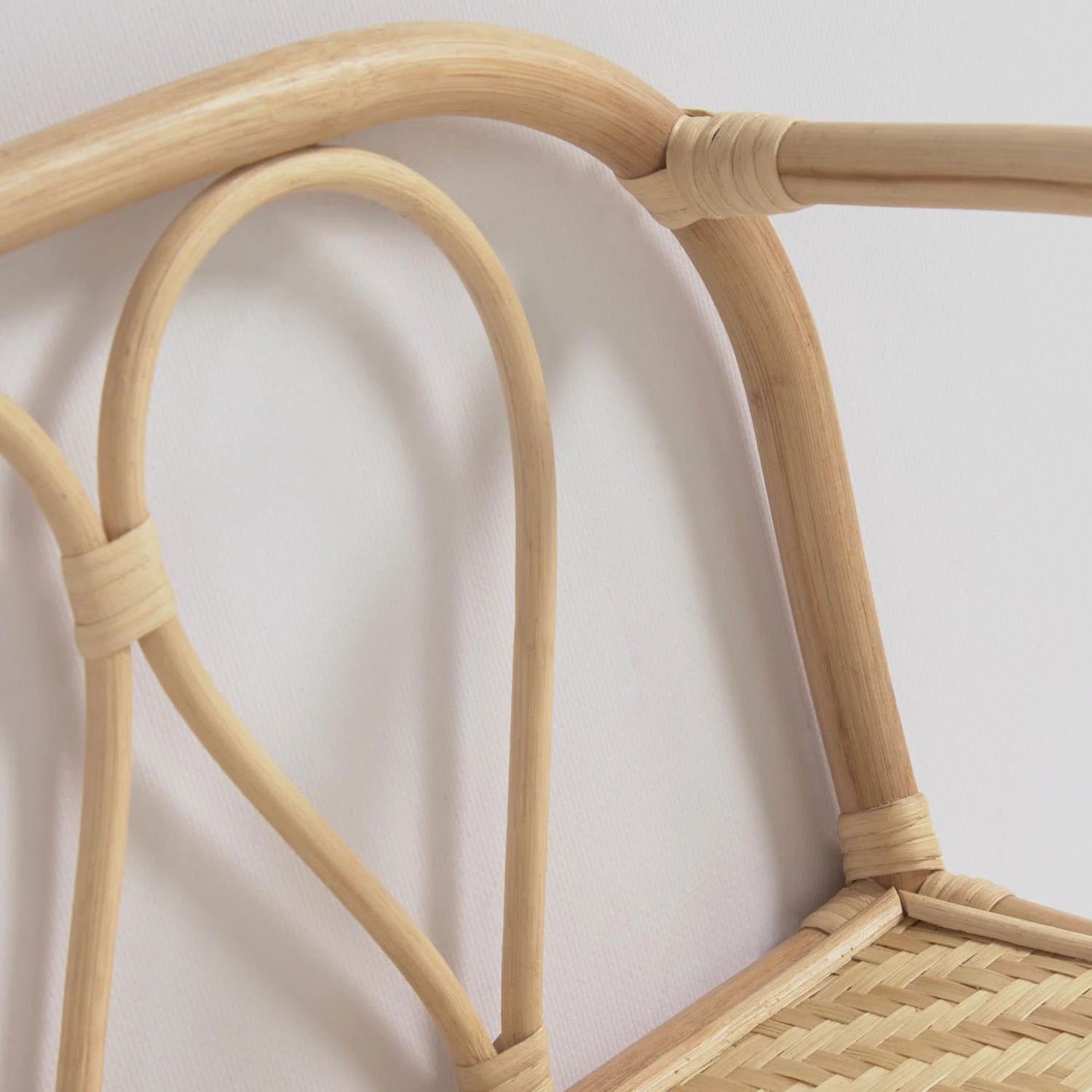 Naturoo Étagère murale Mansa - Étagère : rotin<br>Structure : bambou massif verni – Image 4