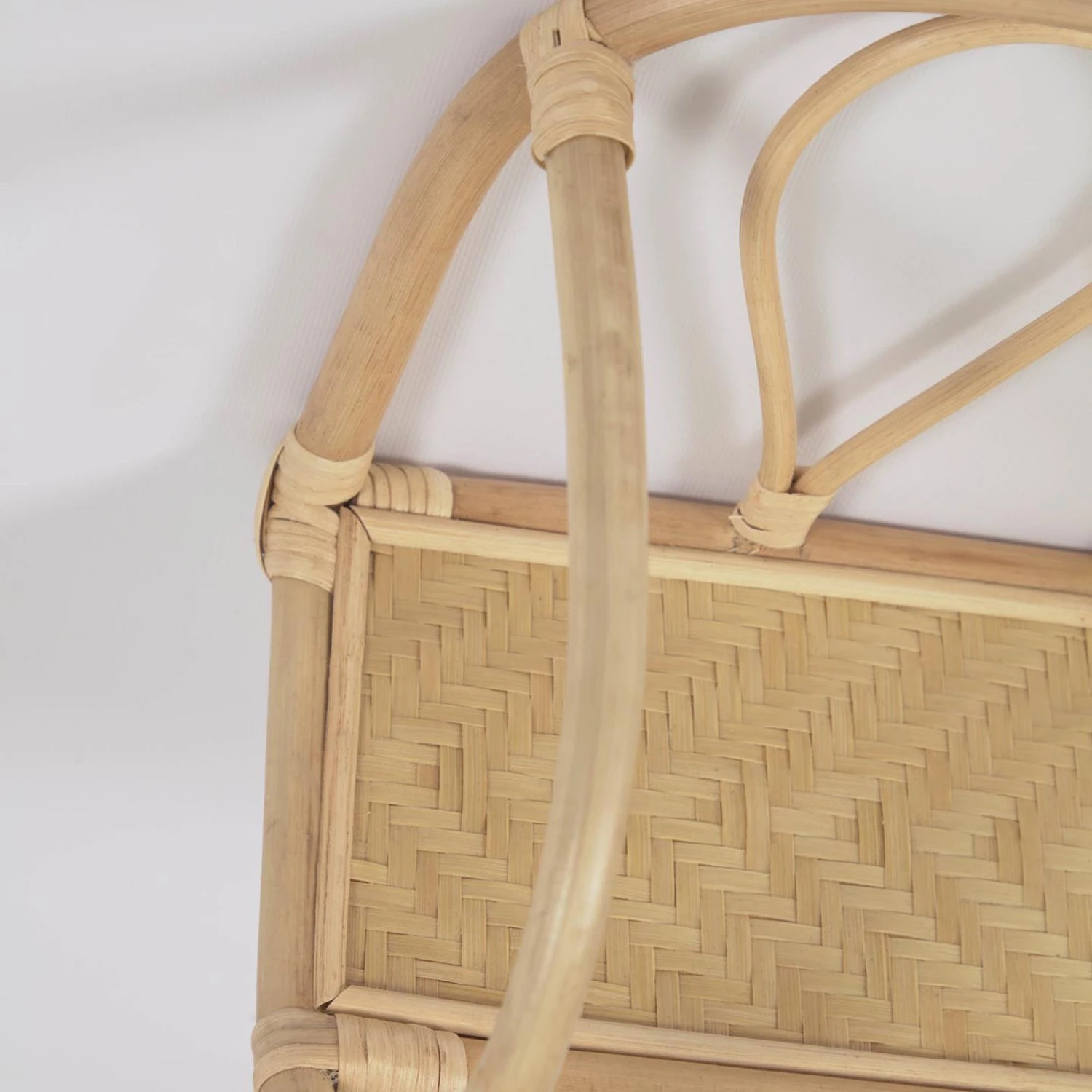 Naturoo Étagère murale Mansa - Étagère : rotin<br>Structure : bambou massif verni – Image 5