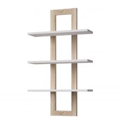 Loftscape Étagère murale Thurles - Imitation chêne Sonoma / Blanc
