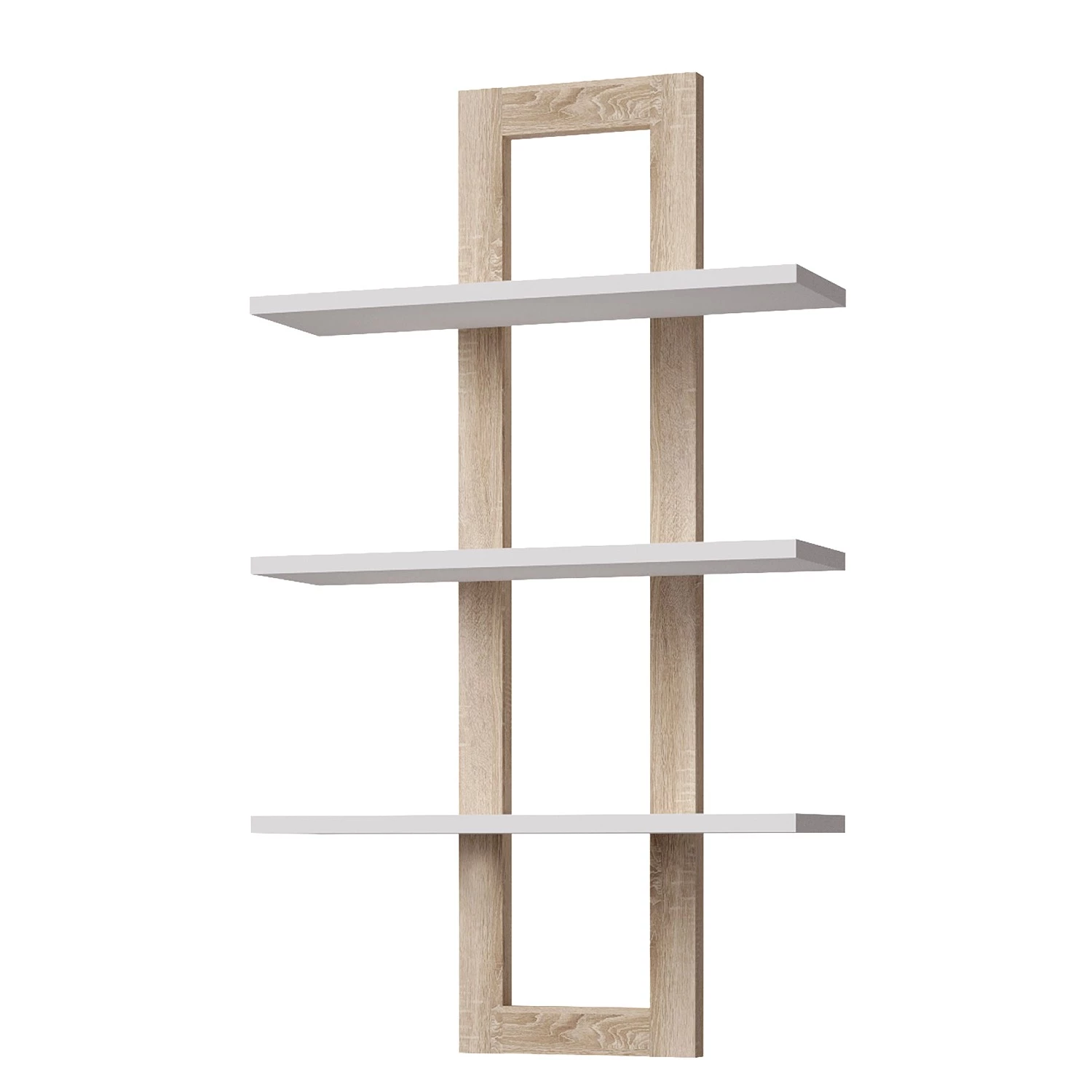 Loftscape Étagère murale Thurles - Imitation chêne Sonoma / Blanc