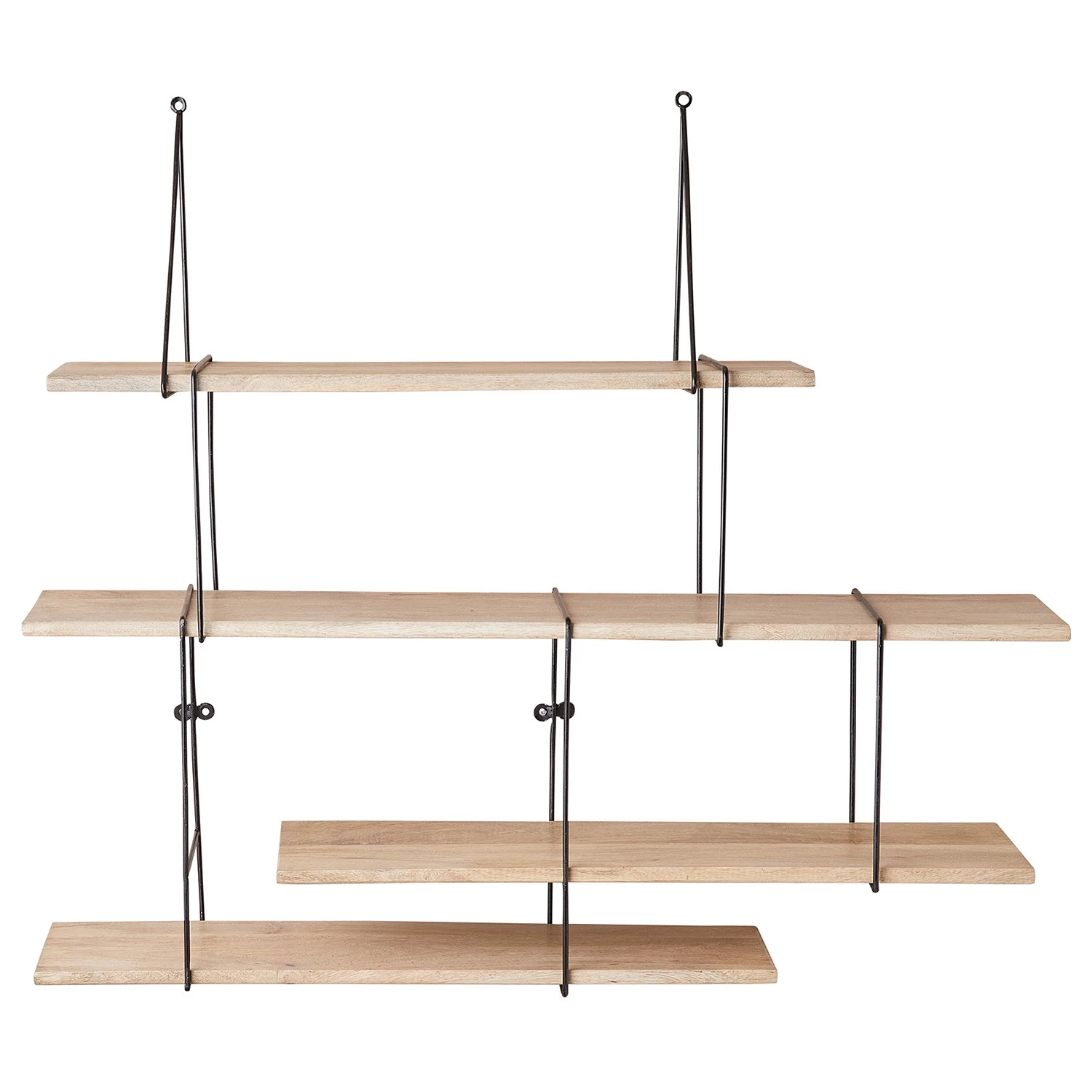 Butlers Étagère murale LIMBO - Chêne massif / Aluminium - Noir / Naturel – Image 5