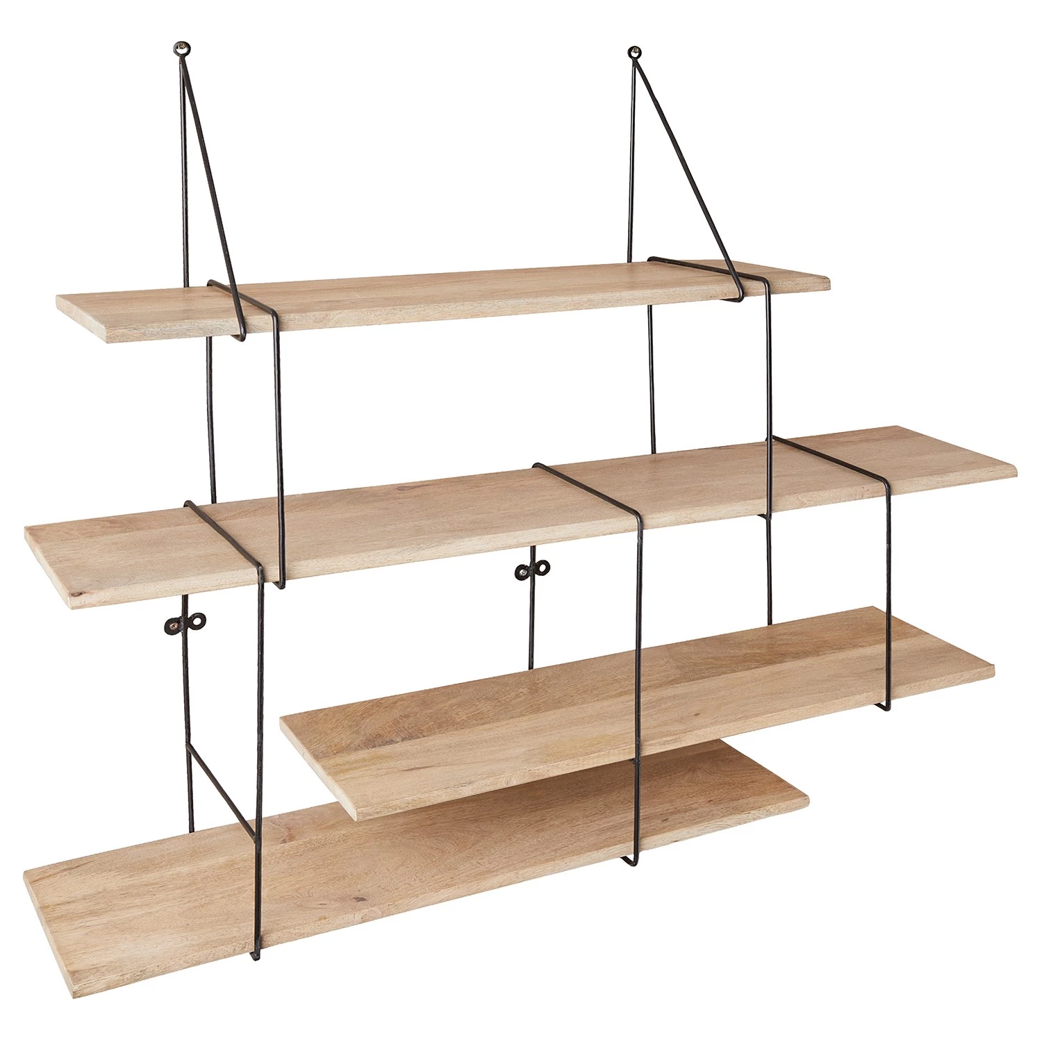 Butlers Étagère murale LIMBO - Chêne massif / Aluminium - Noir / Naturel – Image 6