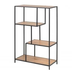 Red Living Étagère Coogee I - Imitation chêne / Noir - Hauteur : 114 cm