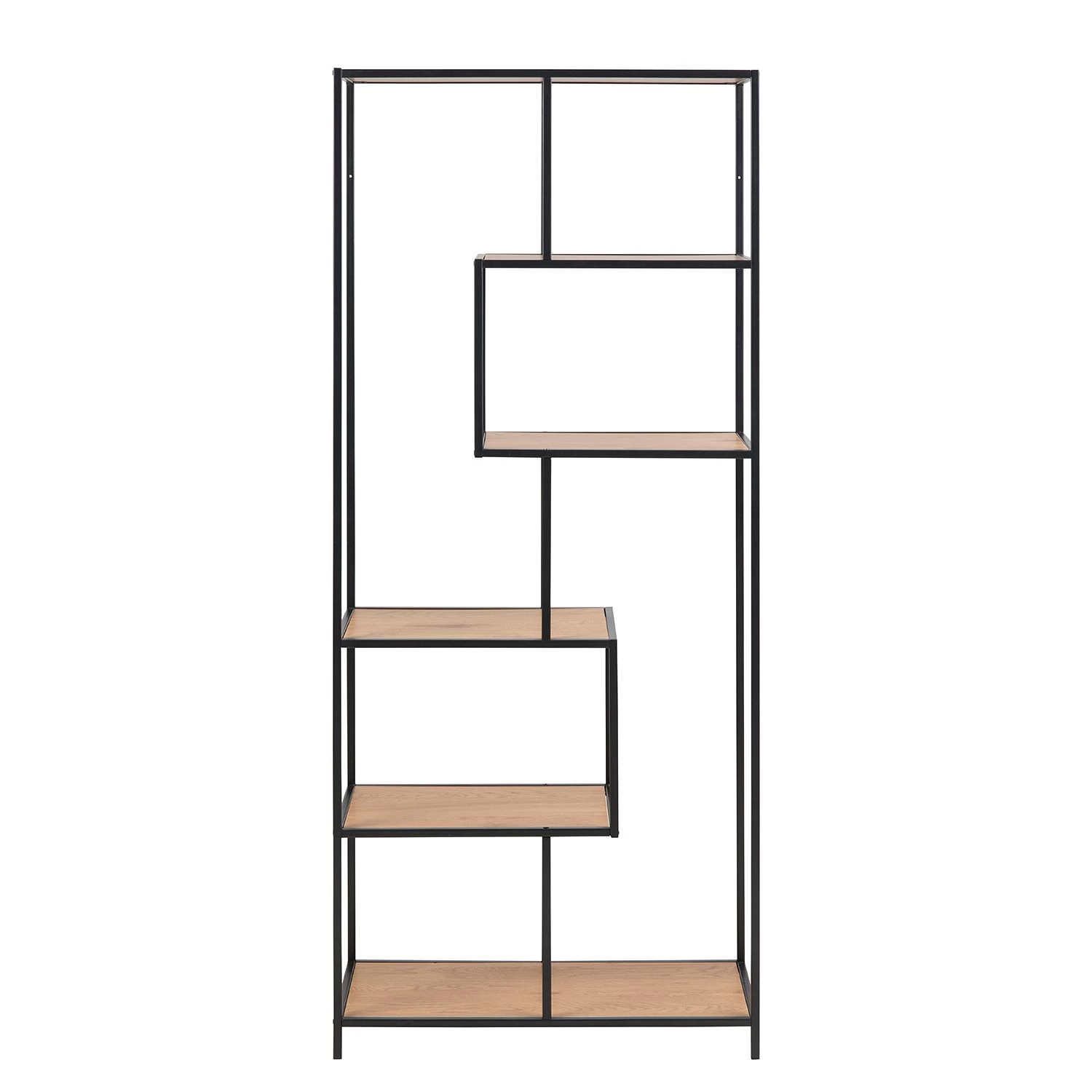 Red Living Étagère Coogee I - Imitation chêne / Noir - Hauteur : 185 cm – Image 7