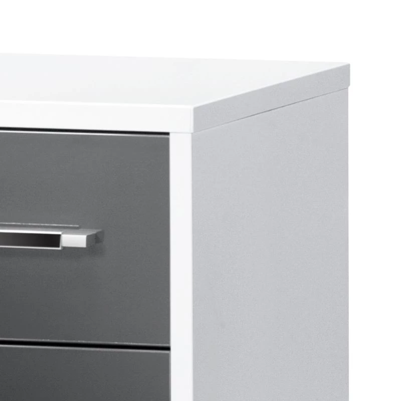 Etagère à dossier Merit - Blanc / Gris brillant – Image 4