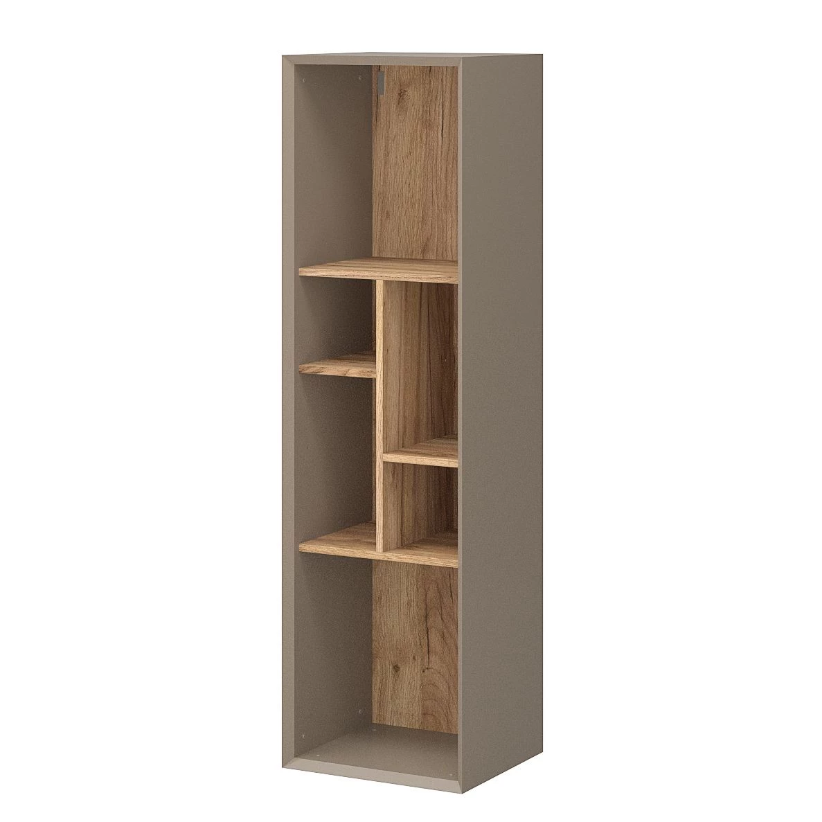 Germania Etagère suspendue Calvi - Gris minéral / Imitation chêne de Navarra