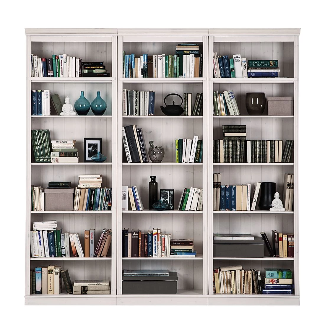 Maison Belfort Bibliothèque Lillehammer II - Pin massif - Epicéa blanc – Image 6