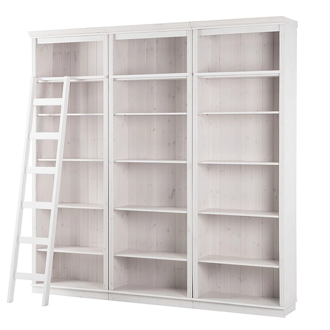 Maison Belfort Bibliothèque Lillehammer II - Pin massif - Epicéa blanc – Image 4