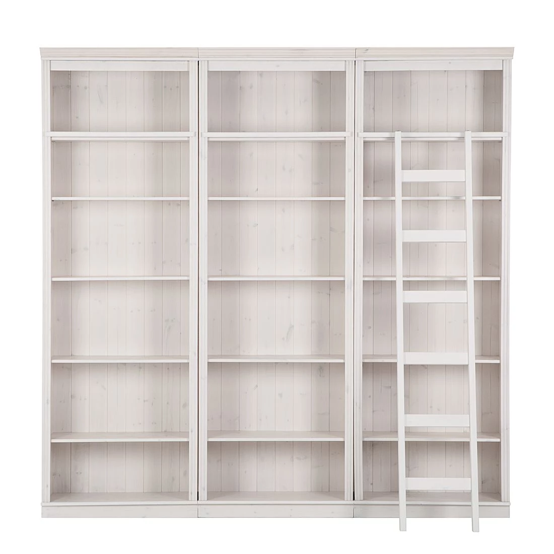 Maison Belfort Bibliothèque Lillehammer II - Pin massif - Epicéa blanc – Image 7