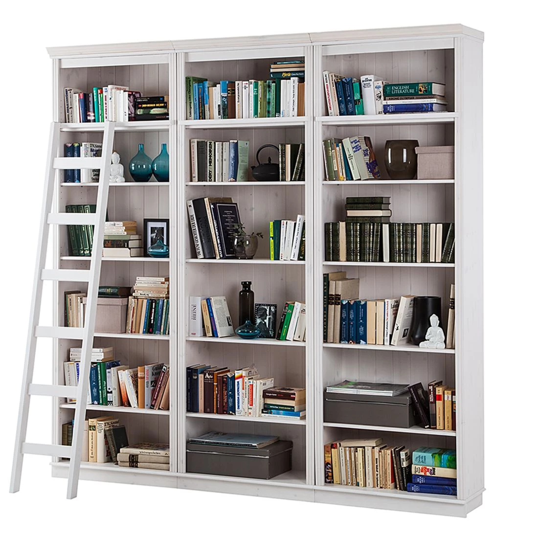 Maison Belfort Bibliothèque Lillehammer II - Pin massif - Epicéa blanc