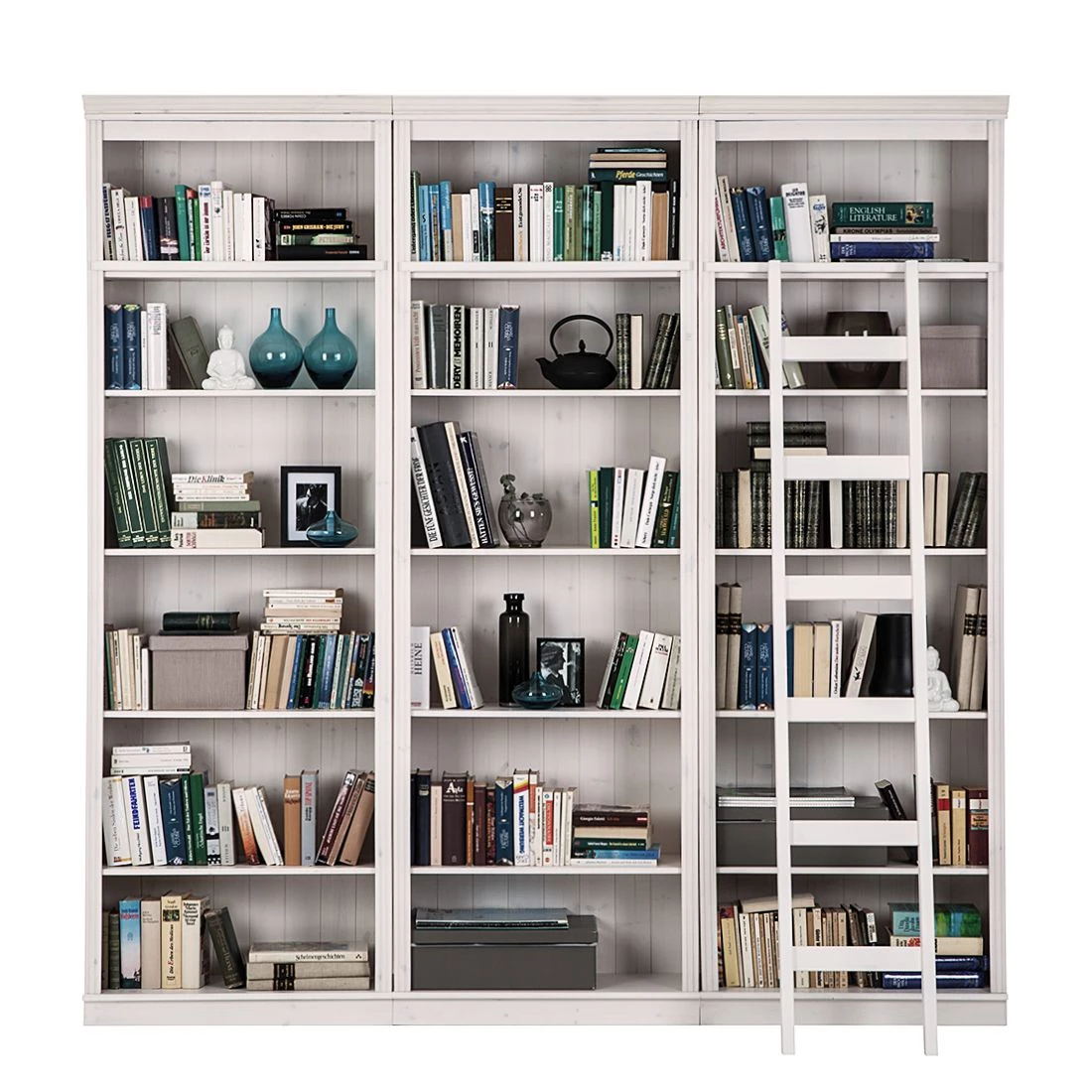 Maison Belfort Bibliothèque Lillehammer II - Pin massif - Epicéa blanc – Image 5