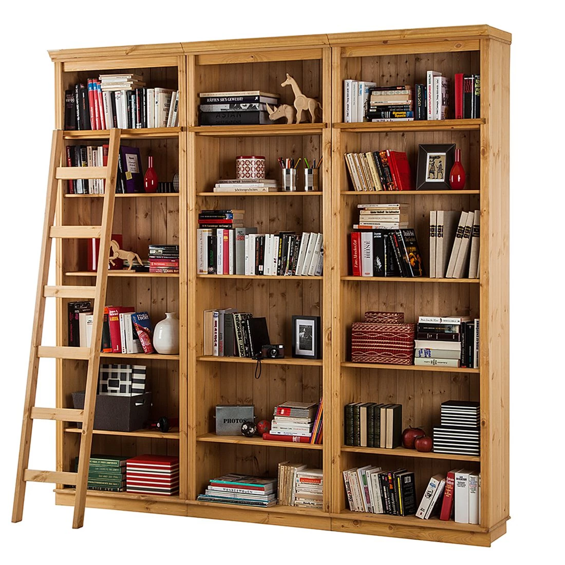 Maison Belfort Bibliothèque Lillehammer II - Pin massif - Epicéa naturel