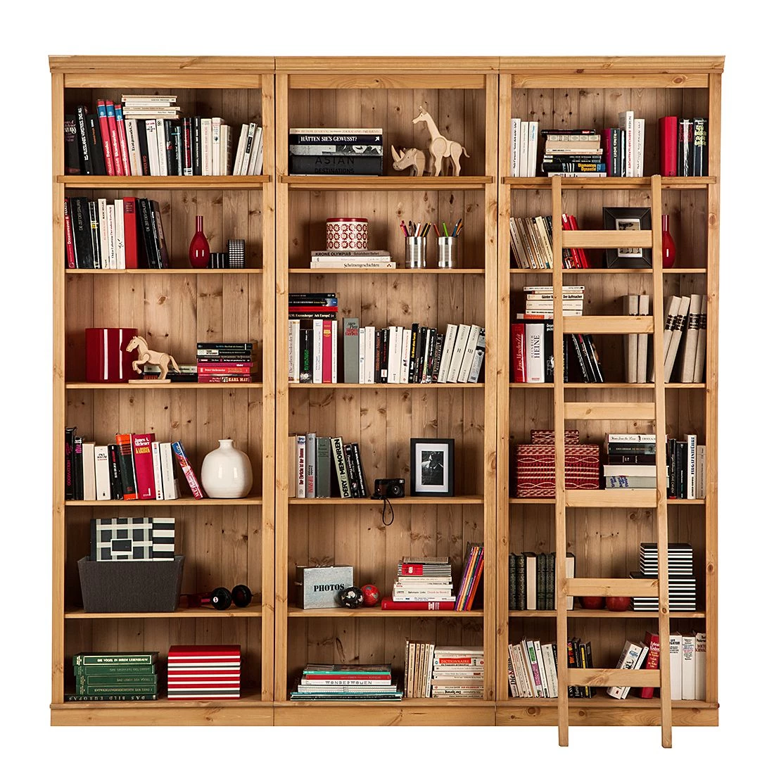 Maison Belfort Bibliothèque Lillehammer II - Pin massif - Epicéa naturel – Image 5