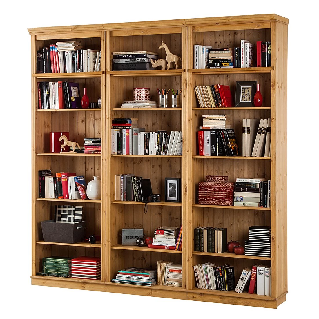 Maison Belfort Bibliothèque Lillehammer II - Pin massif - Epicéa naturel – Image 3