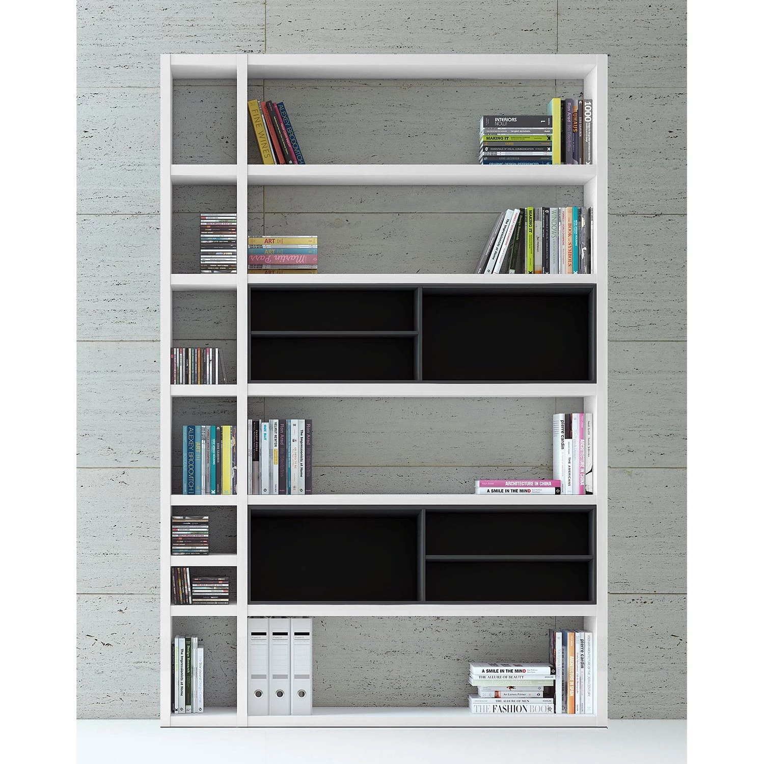 Loftscape Etagère Emporior I - Blanc / Noir - Sans éclairage – Image 2