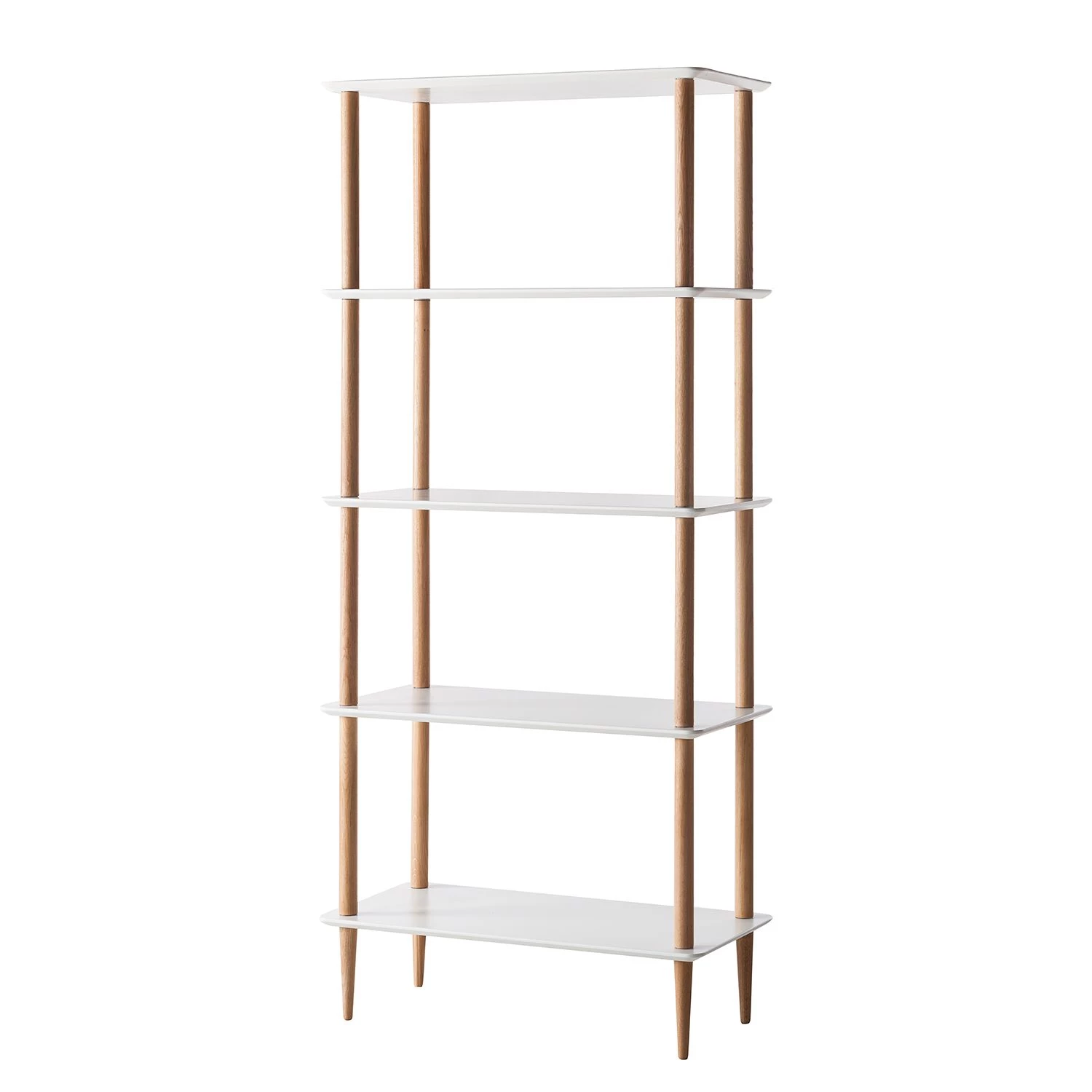Mørteens Étagère Opalanka - Partiellement en chêne massif - Blanc / Chêne