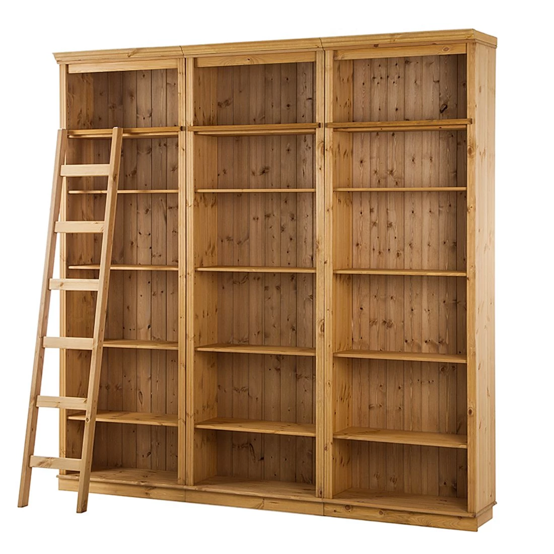 Maison Belfort Bibliothèque Lillehammer II - Pin massif - Epicéa naturel – Image 4