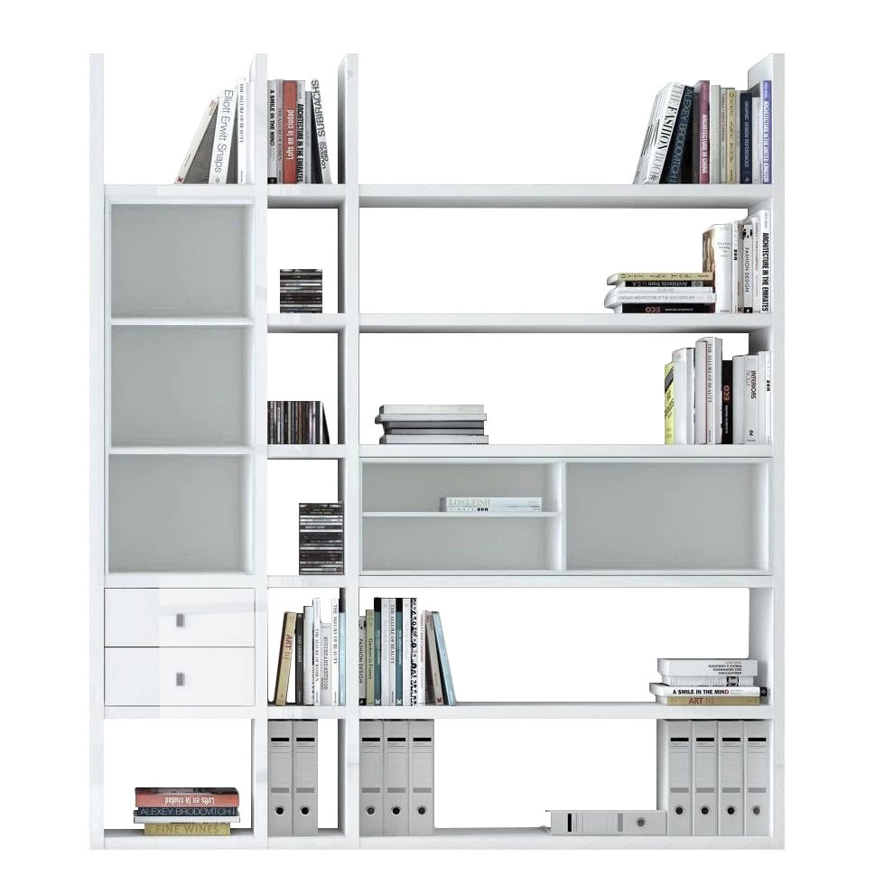 Loftscape Etagère Emporior III.B - Blanc brillant / Blanc - Sans éclairage