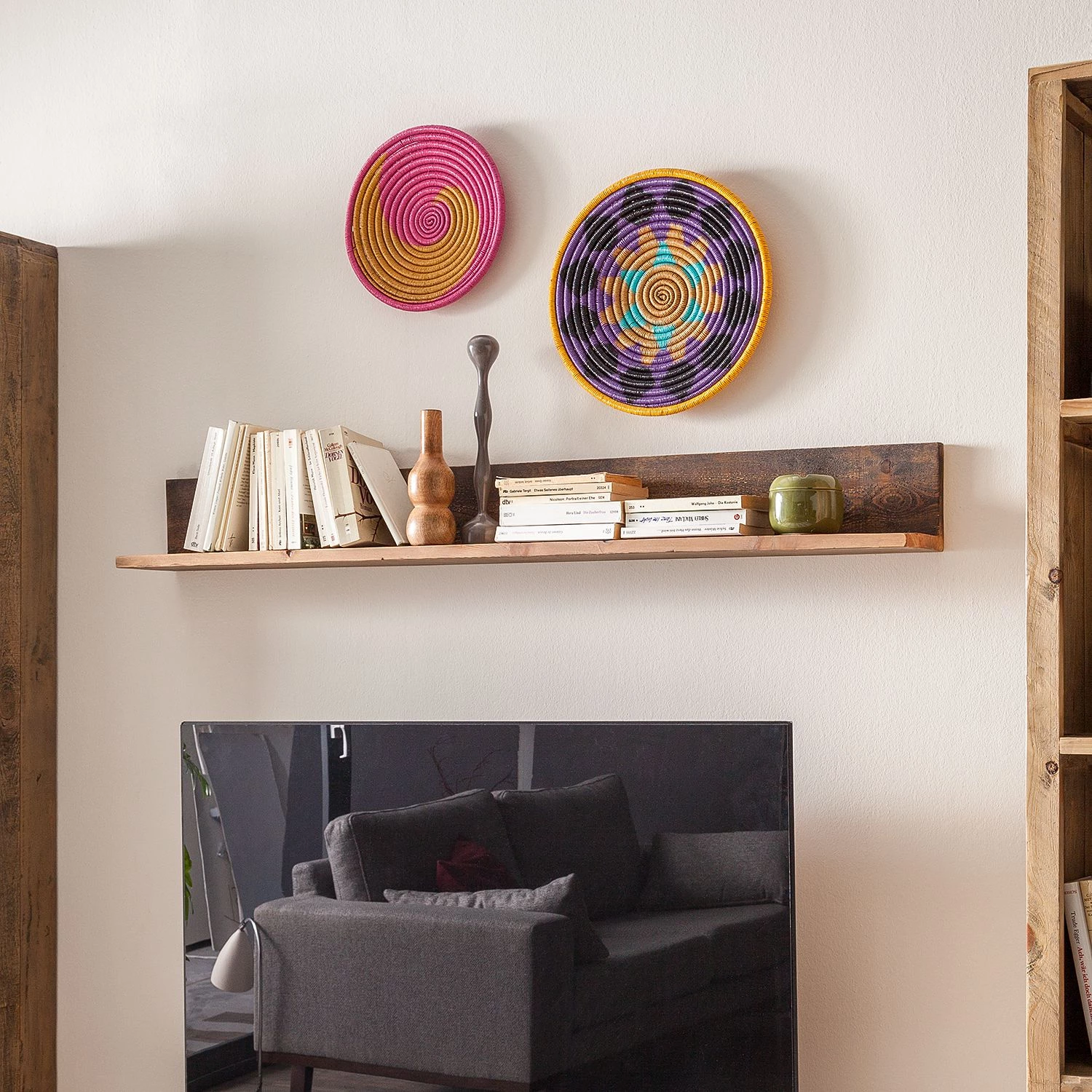 Ars manufacti Étagère murale Tamati - Pin parasol massif – Image 2