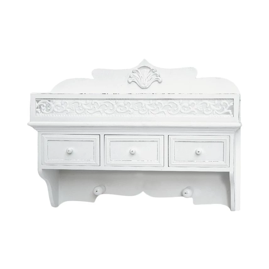 Maison Belfort Etagère murale Vermont I - Paulownia partiellement massif