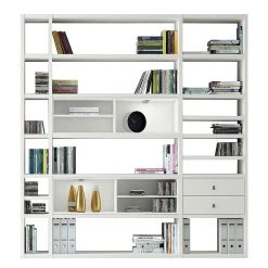 Loftscape Etagère XL Emporior II - Blanc crème - Avec éclairage