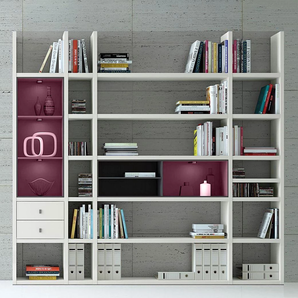 Loftscape Etagère XL Emporior lII.A - Blanc / Noir - Avec éclairage – Image 2