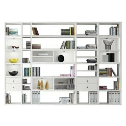 Loftscape Etagère XXL Emporior II - Blanc crème - Avec éclairage