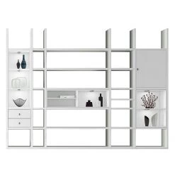 Loftscape Etagère XXL Emporior V.I - Blanc - Avec éclairage